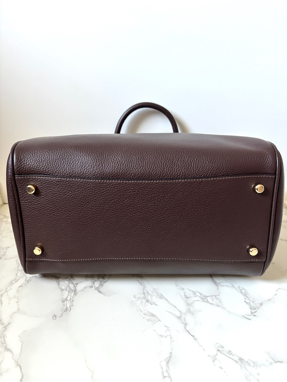 ❌SOLD❌ New Coach Large Rowan Satchel Handbag in Maple Leather - Picture 8 of 13